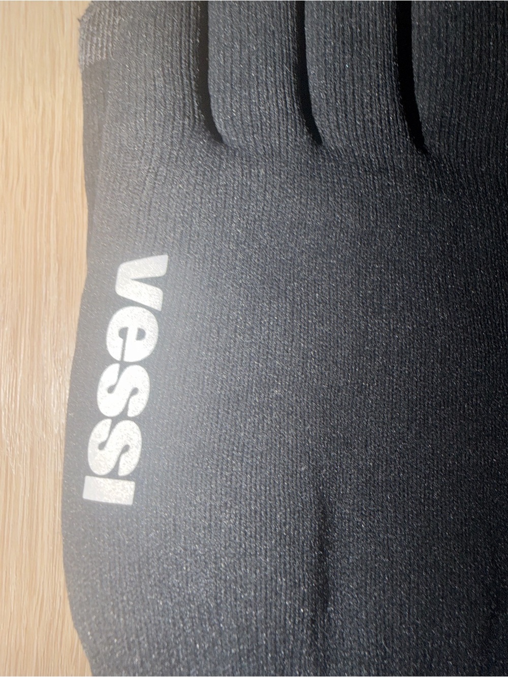 Vessi Black Men's Waterproof Knit Glove with Logo